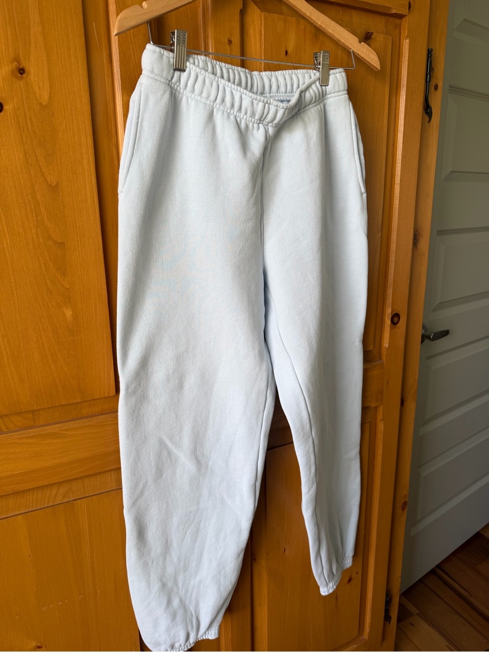TNA Light blue Cozy Fleece Sweatpants